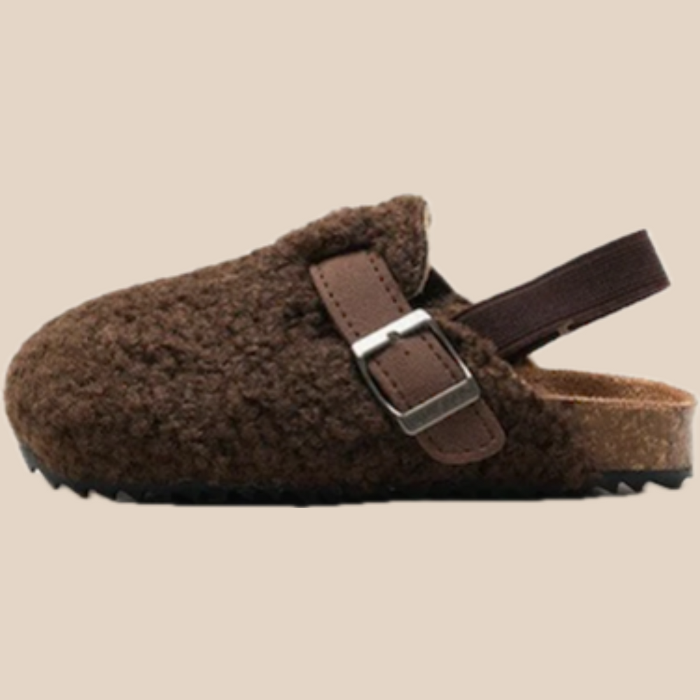 Unisex Instappers Schapenvacht Beige/Bruin Comfortabel Voor Kinderen Maat 20-34 1