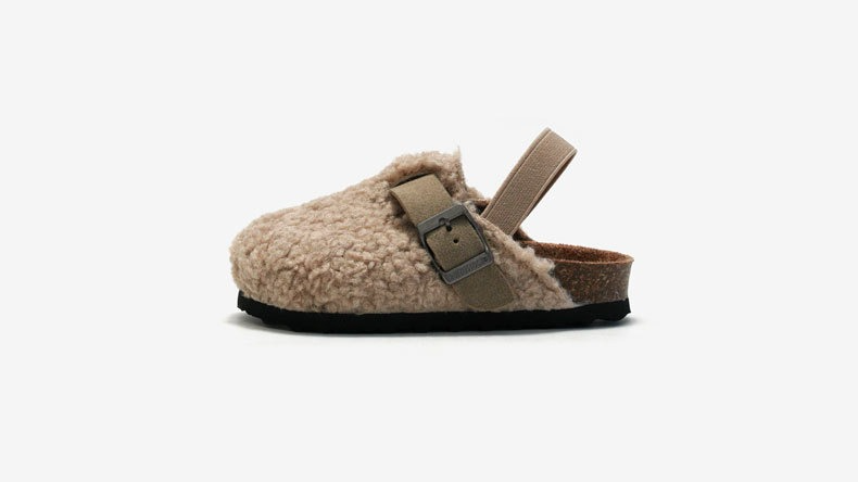 Unisex Instappers Schapenvacht Beige/Bruin Comfortabel Voor Kinderen Maat 20-34 3