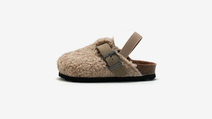 Unisex Instappers Schapenvacht Beige/Bruin Comfortabel Voor Kinderen Maat 20-34 3