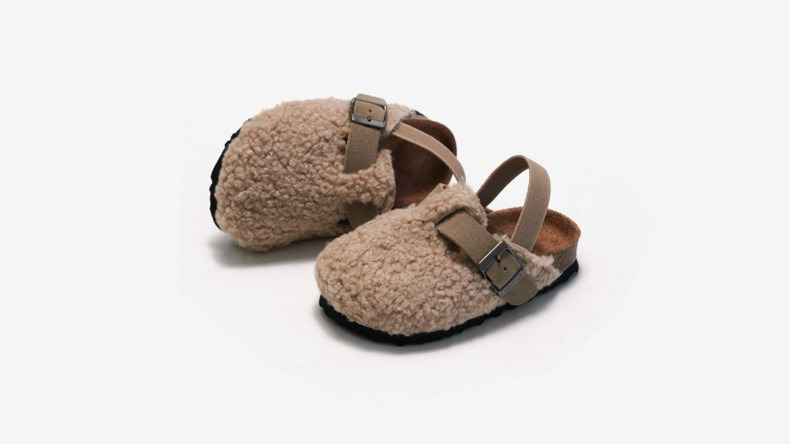 Unisex Instappers Schapenvacht Beige/Bruin Comfortabel Voor Kinderen Maat 20-34 6