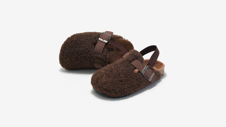 Unisex Instappers Schapenvacht Beige/Bruin Comfortabel Voor Kinderen Maat 20-34 7