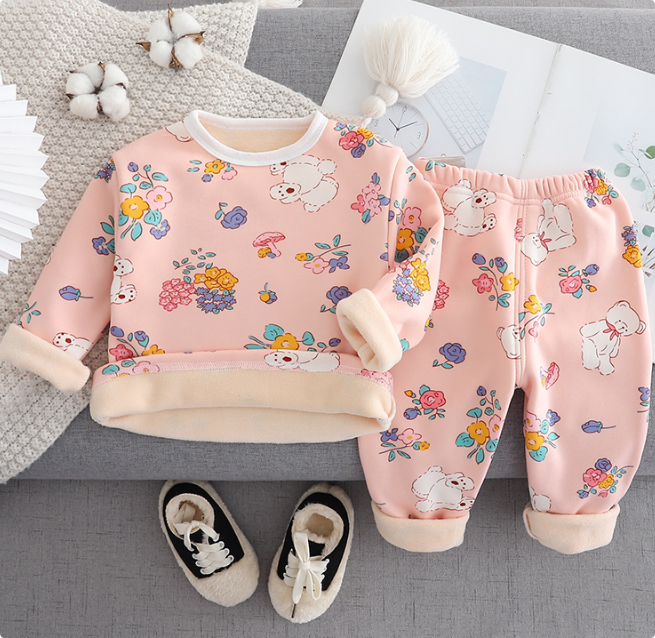 Unisex Kinder Pyjama Fleece Warm Zacht Katoen-Polyester Cartoon 11