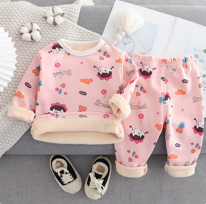 Unisex Kinder Pyjama Fleece Warm Zacht Katoen-Polyester Cartoon 12