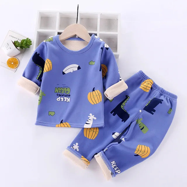 Unisex Kinder Pyjama Fleece Warm Zacht Katoen-Polyester Cartoon 13