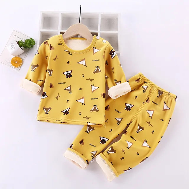 Unisex Kinder Pyjama Fleece Warm Zacht Katoen-Polyester Cartoon 7