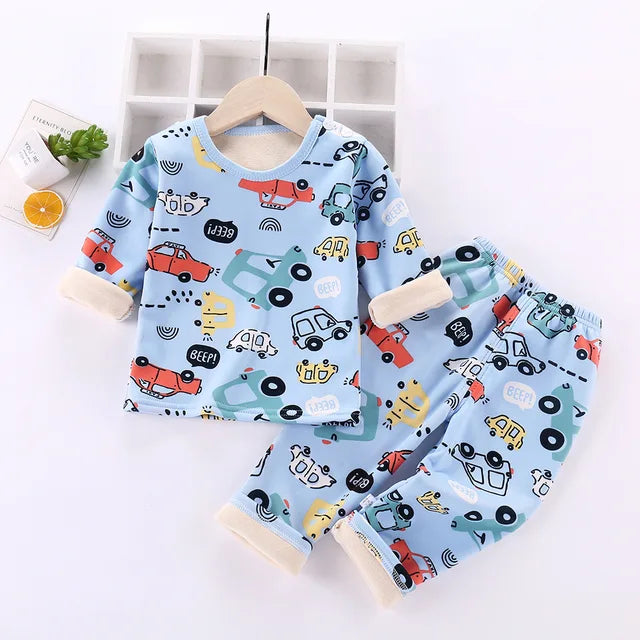Unisex Kinder Pyjama Fleece Warm Zacht Katoen-Polyester Cartoon 8