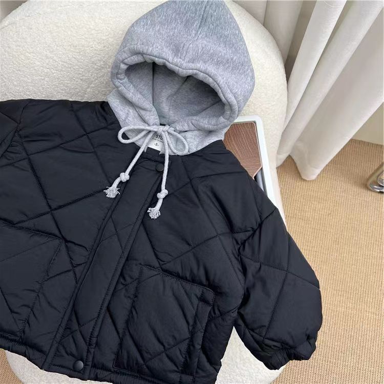 Unisex Quilted Hoodie Jacket Cozy Cotton for Ages 0-6 4