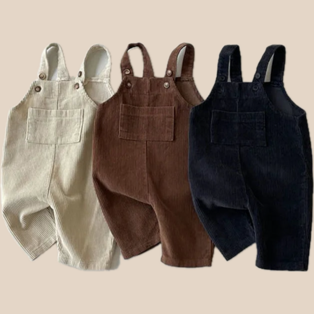 Unisex Tuinbroek Katoen Verstelbare Schouderbanden Zwart Bruin Beige 1