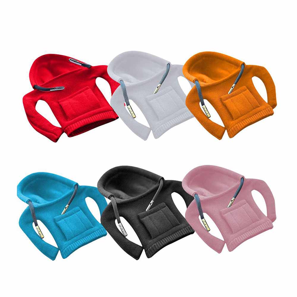 Universal Gear Knob Cover | Stylish Fleece Hoodie Design for Vehicle Interior Enhancement 4