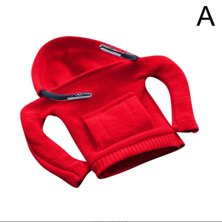 Universal Gear Knob Cover | Stylish Fleece Hoodie Design for Vehicle Interior Enhancement 7