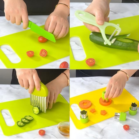 Children’s Cooking Set 8-Piece BPA-Free Kitchen Tools Safe for Ages 2 and Up