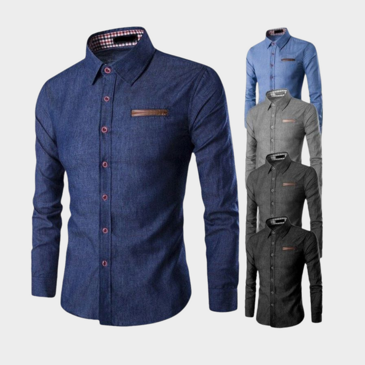 Made Gents | Denim Blouse | 50% Korting