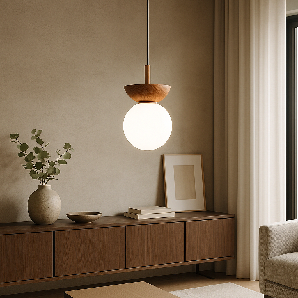 Valura | Japandi Pendant Lamp with Natural Minimalist Design 3