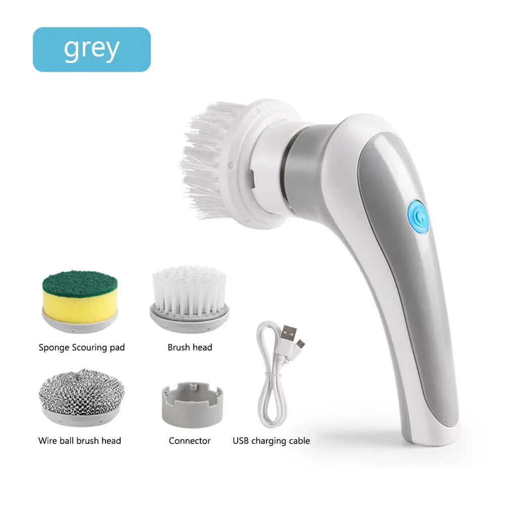 Versatile Cordless Electric Cleaning Brush with Adjustable Speed – Eco-Friendly Solution for Effortless Cleaning 0