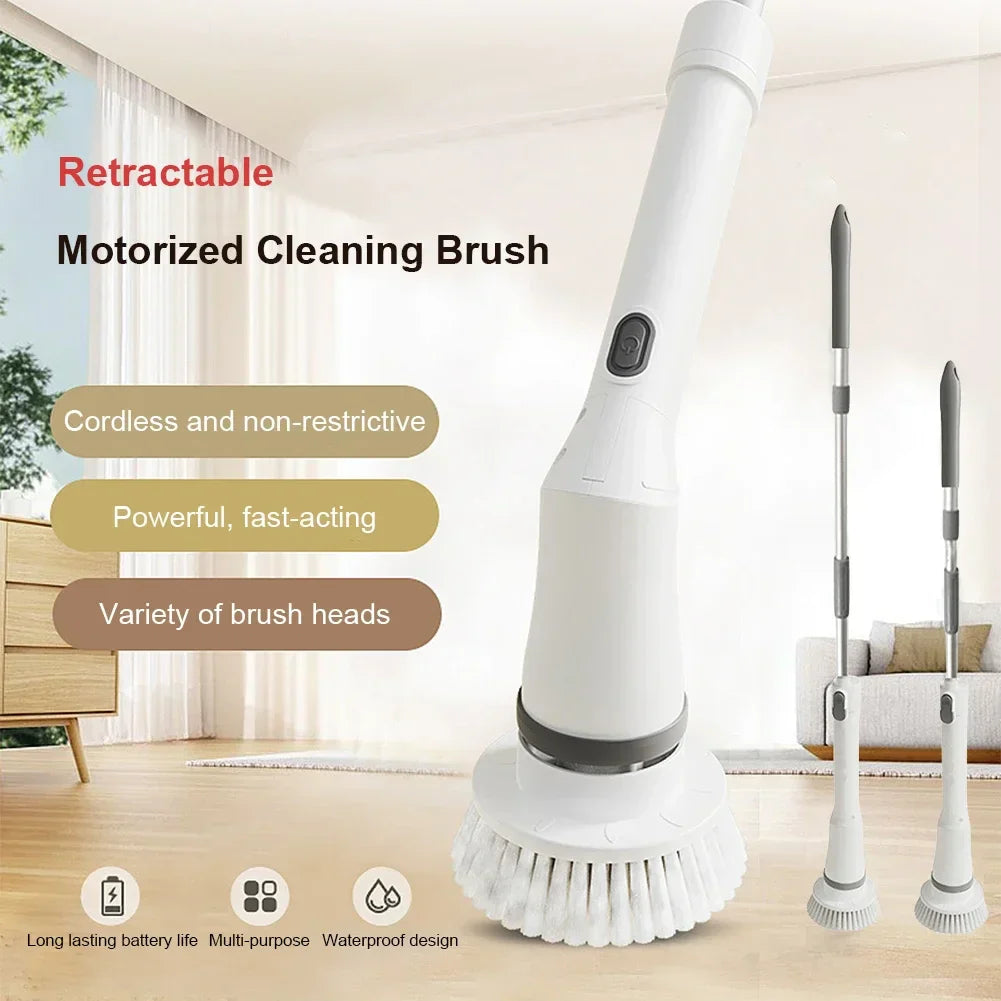 Versatile Cordless Electric Cleaning Brush with Adjustable Speed – Eco-Friendly Solution for Effortless Cleaning 1