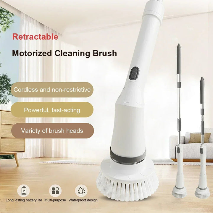 Versatile Cordless Electric Cleaning Brush with Adjustable Speed – Eco-Friendly Solution for Effortless Cleaning 1