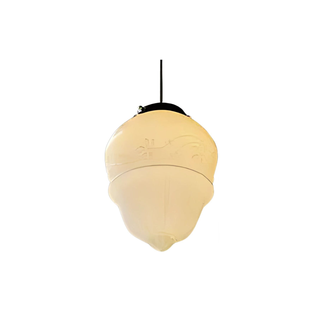 Vinvao Milk Glass Pendant Lamp 12