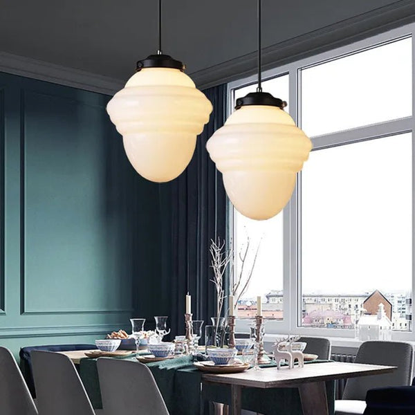 Vinvao Milk Glass Pendant Lamp 2