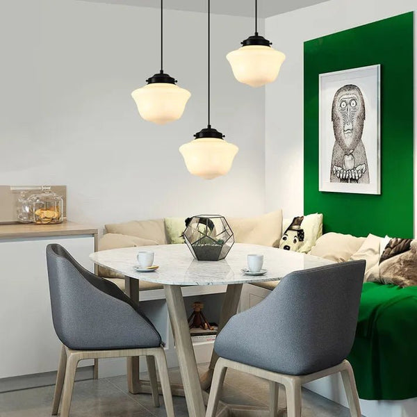 Vinvao Milk Glass Pendant Lamp 3