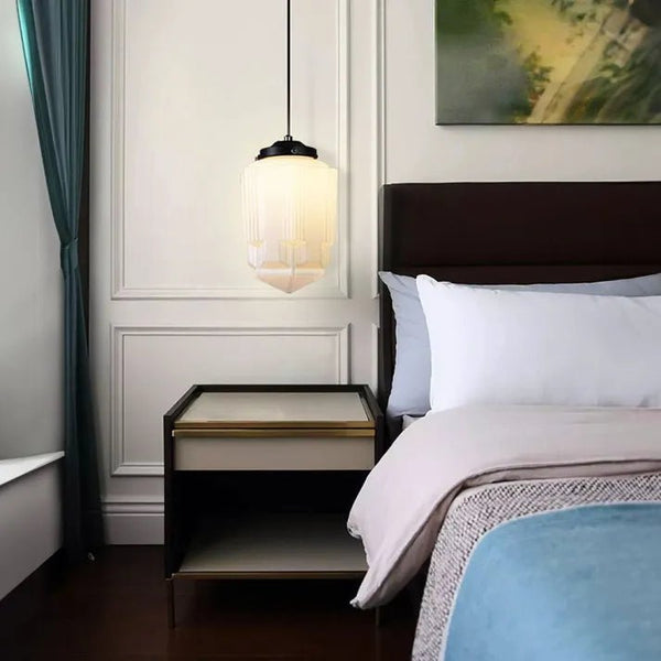 Vinvao Milk Glass Pendant Lamp 4