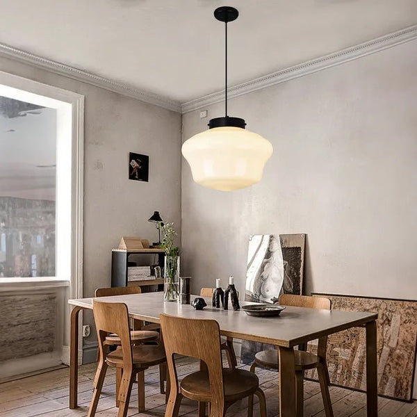 Vinvao Milk Glass Pendant Lamp 6
