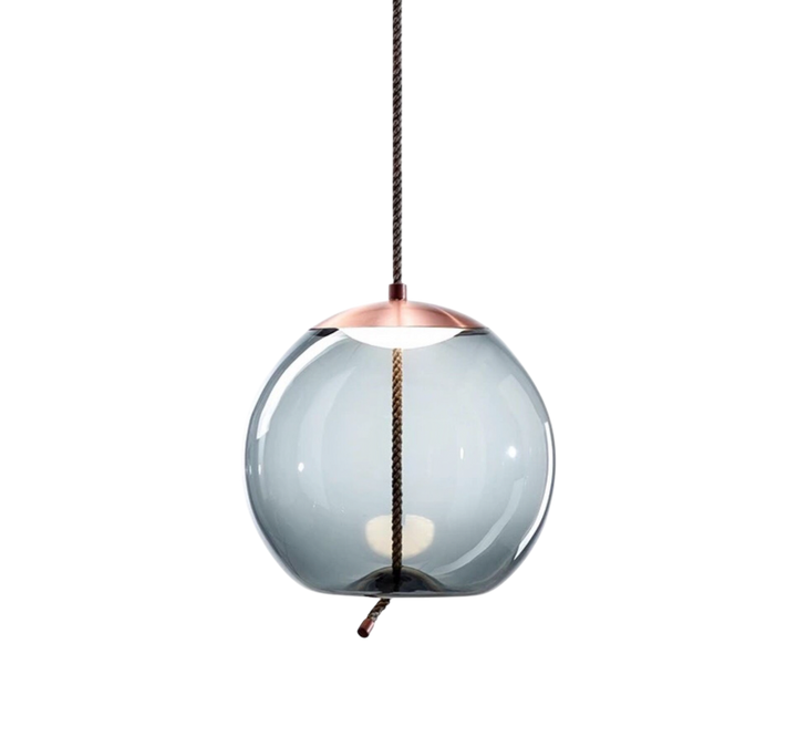 Volith | Hemp Rope Pendant Light in Rose Gold Style 0