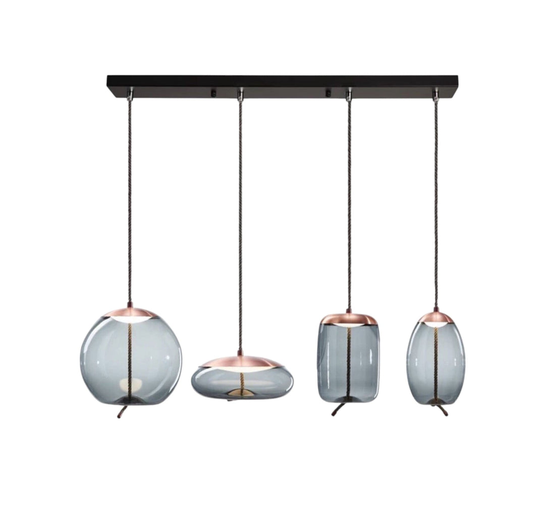 Volith | Hemp Rope Pendant Light in Rose Gold Style 8