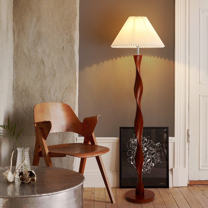WalnutCraft | Elegant Modern Wooden Floor Lamp for Living Room Decor 0