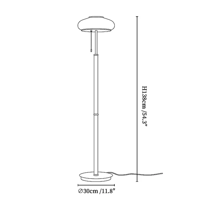 WalnutGlow | Elegant Modern Brass Floor Lamp for Living Room 2