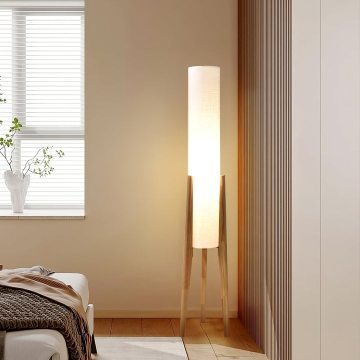 WalnutGlow | Elegant Modern Japandi Style Floor Lamp 8