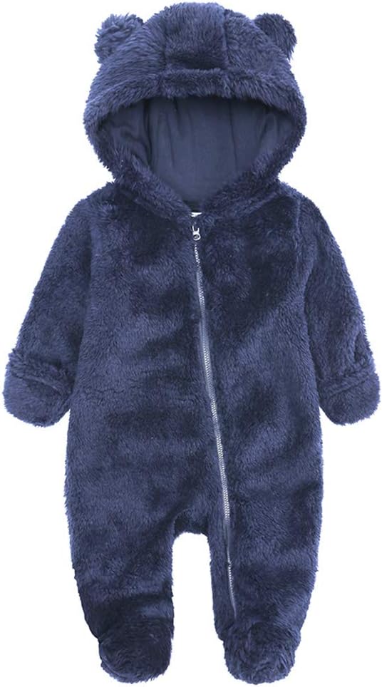 Warm Baby Romper with Hood 11