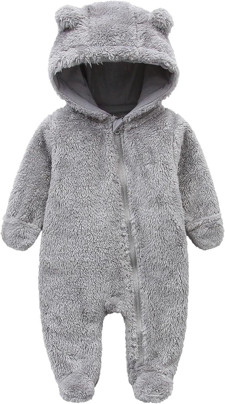 Warm Baby Romper with Hood 14