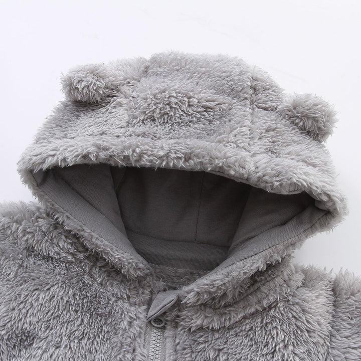 Warm Baby Romper with Hood 3