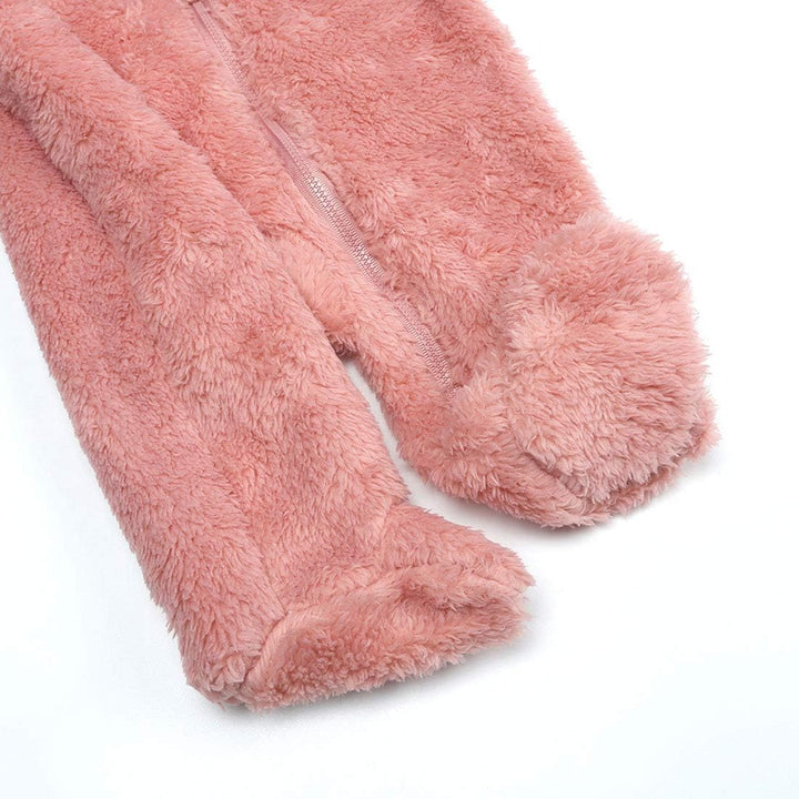 Warm Baby Romper with Hood 5