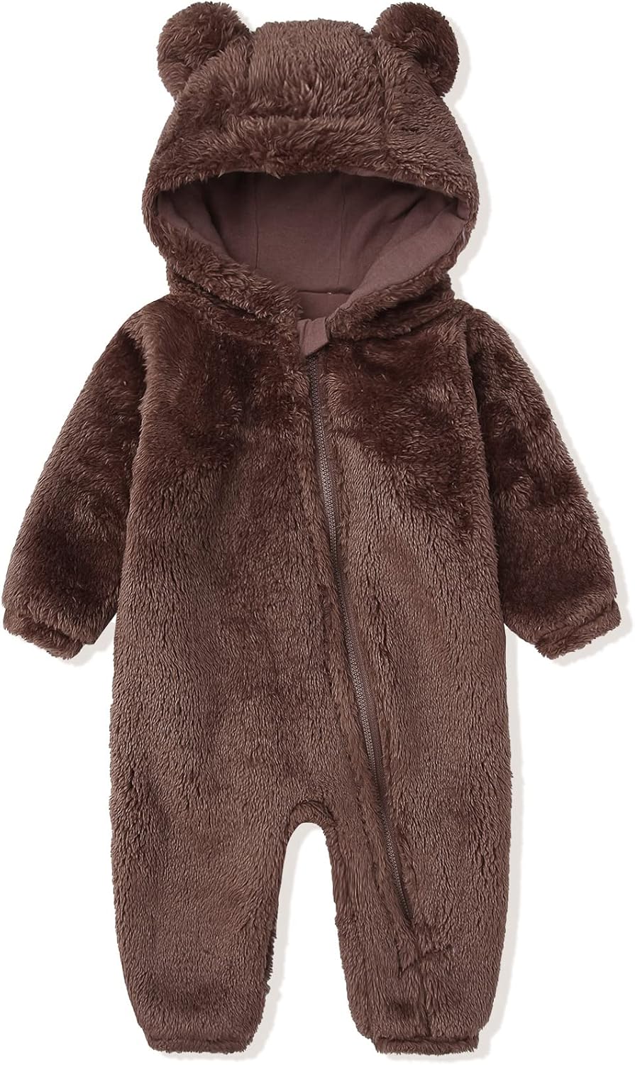 Warm Baby Romper with Hood 9