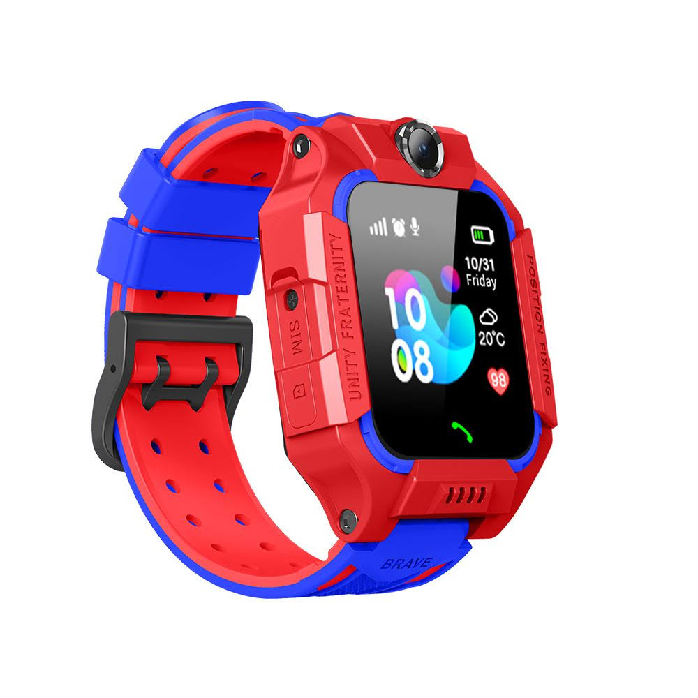 Waterproof Kids Smartwatch with GPS Location and Camera – Red Safety Watch for Ages Three to Twelve 0