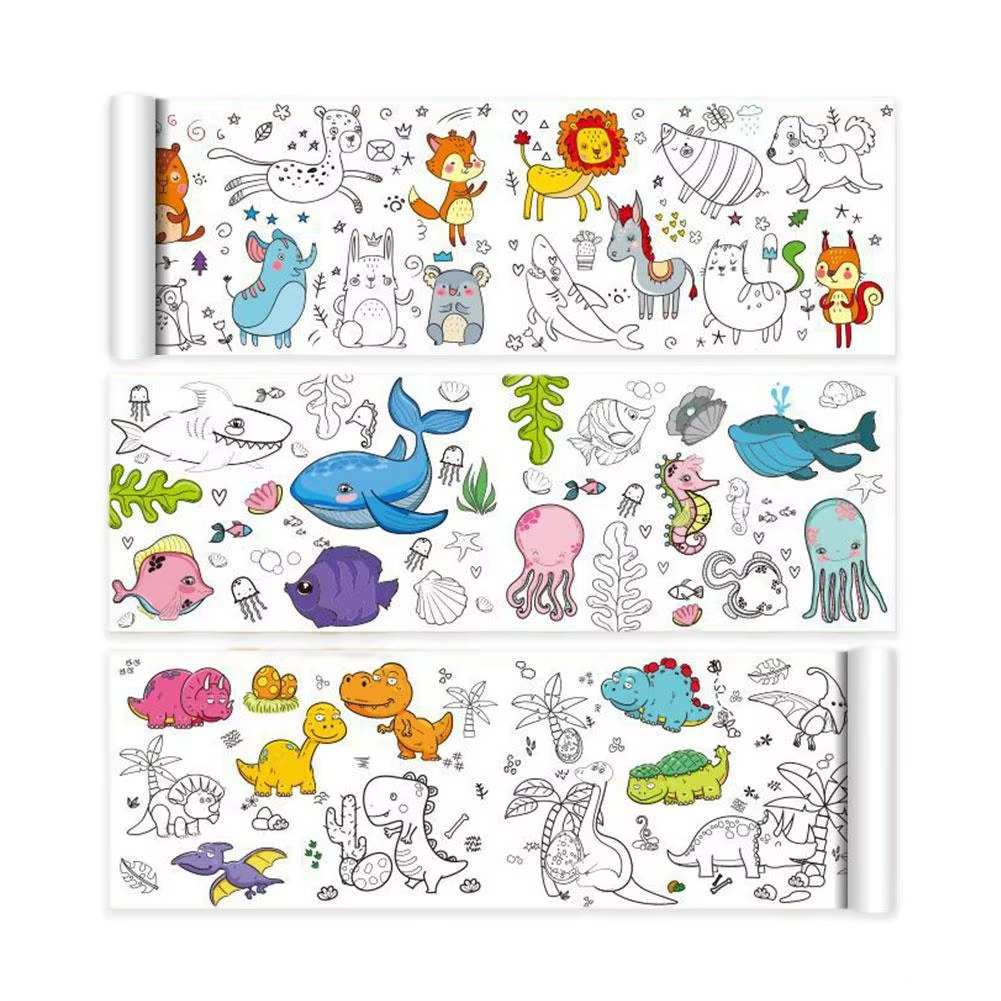 XXL Kleurplaat Voor Kinderen Creatieve Activiteit Zelfklevend Papier 300cm 3