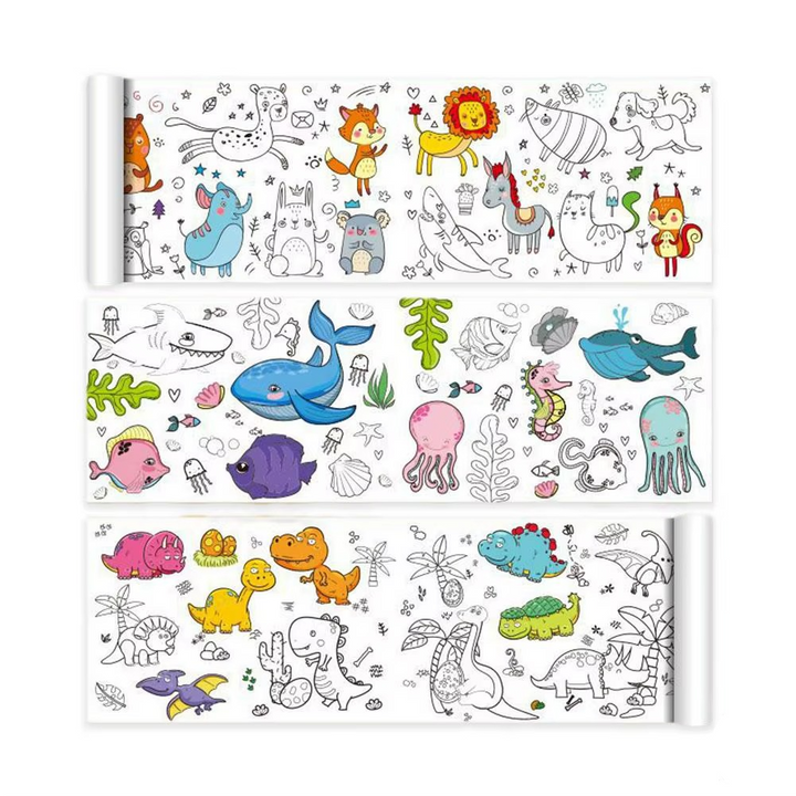XXL Kleurplaat Voor Kinderen Creatieve Activiteit Zelfklevend Papier 300cm 3