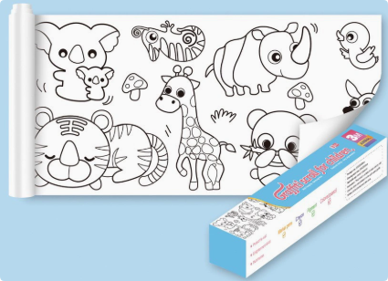 XXL Kleurplaat Voor Kinderen Creatieve Activiteit Zelfklevend Papier 300cm 9