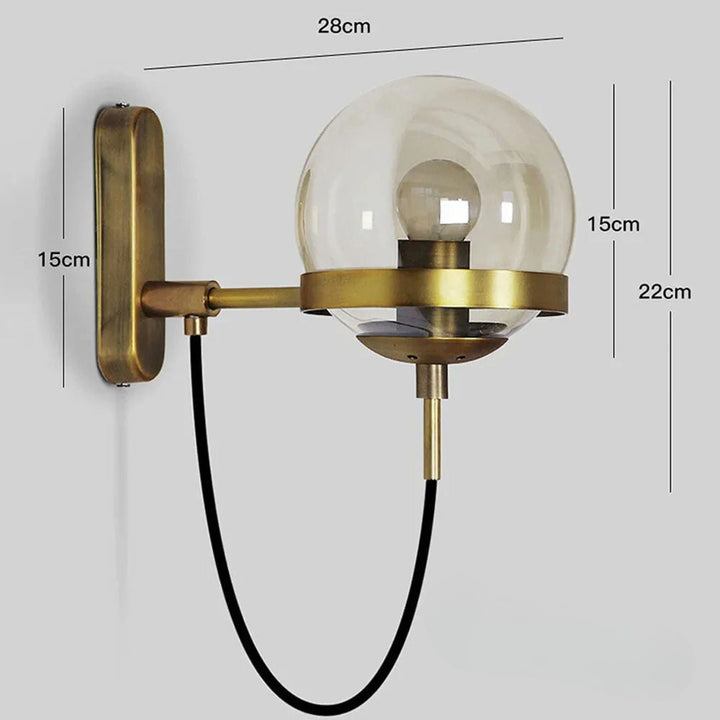 Zelva Retro Spherical Wall Lamp 8