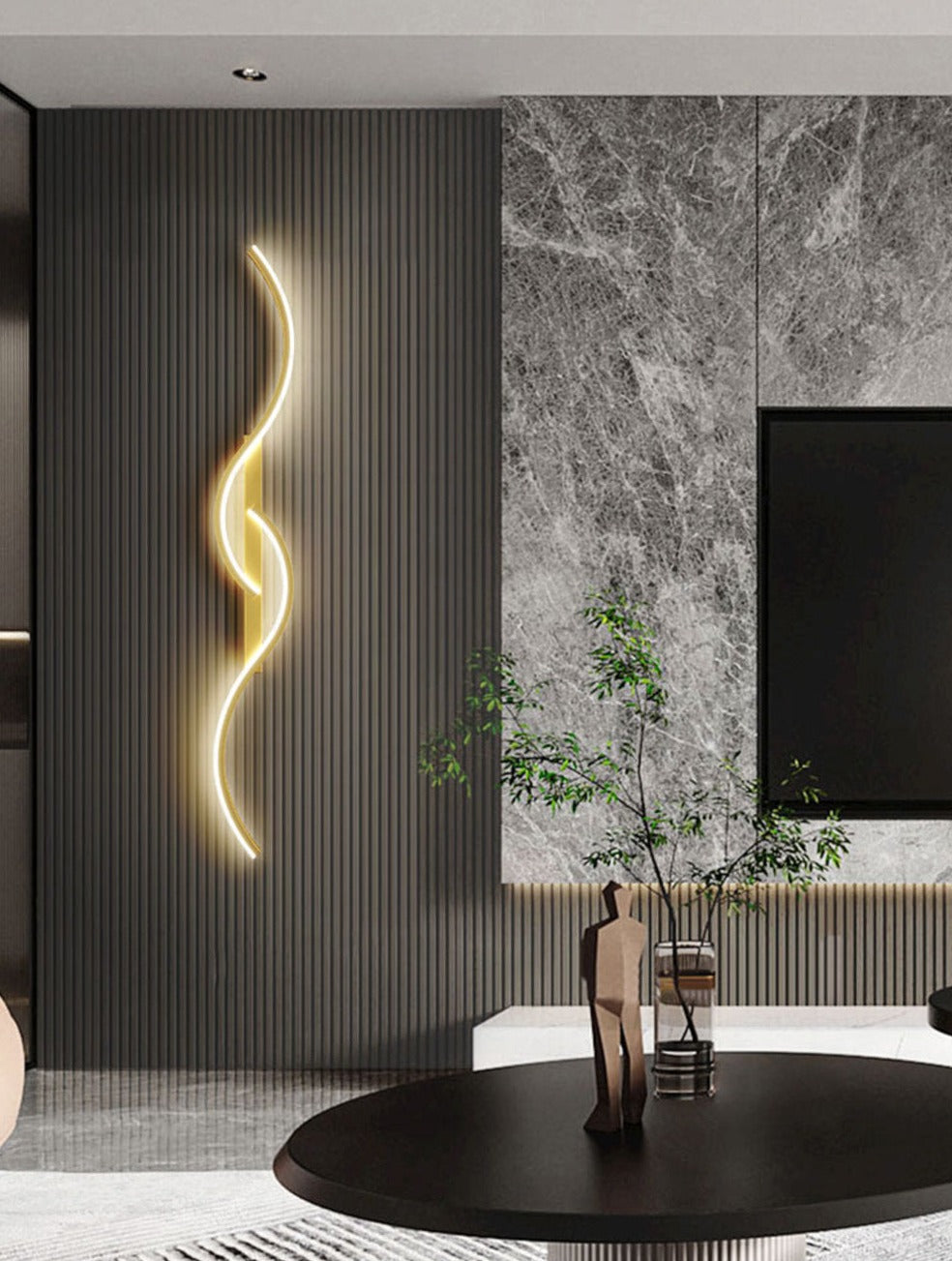 ZenithBeam LED Sconce – Artistic Design for Hallway, Bathroom, Bedroom, Living Room, ensuring Durable and Versatile Lighting in a sleek contemporary form. 0