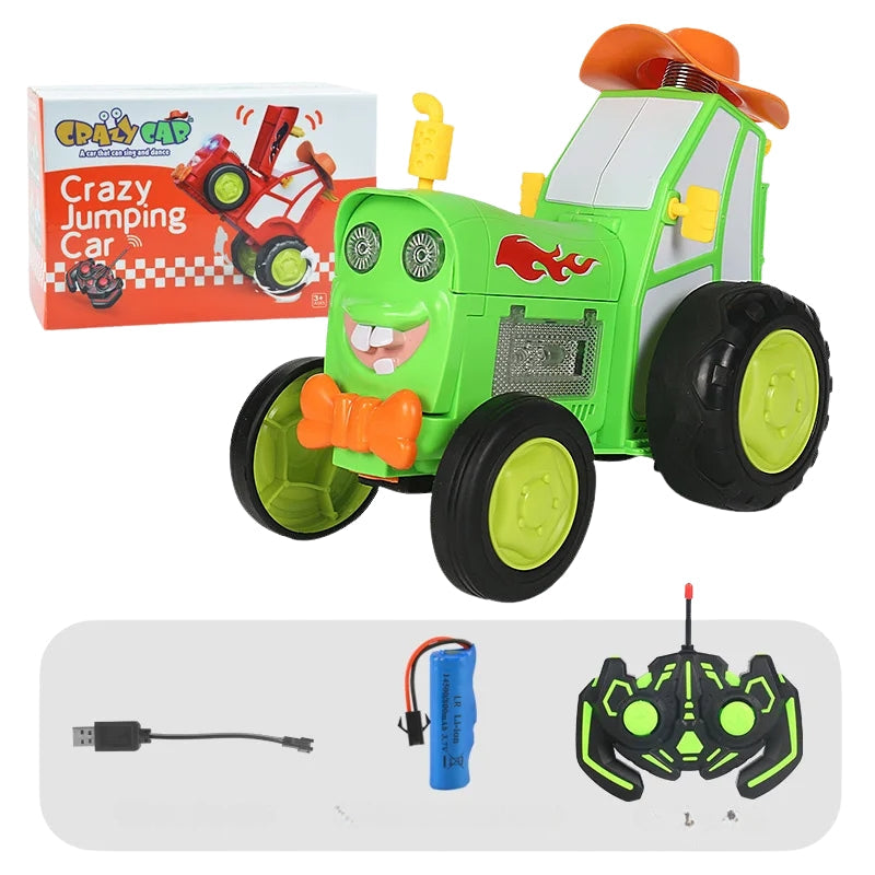 ZynoSpark – Jumping RC stunt car with music, lights, and upright motion game 0