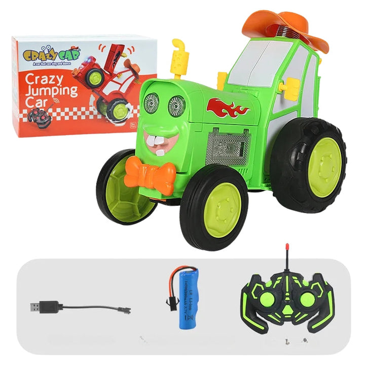 ZynoSpark – Jumping RC stunt car with music, lights, and upright motion game 0