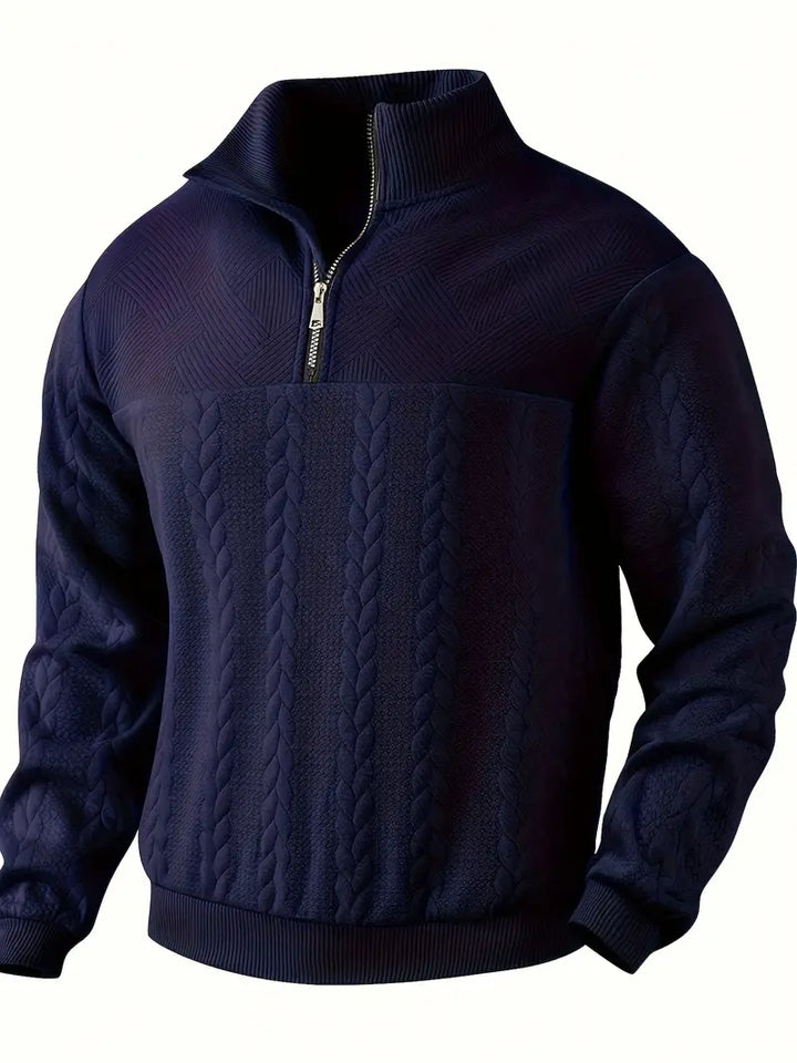 Geo Zip Sweater