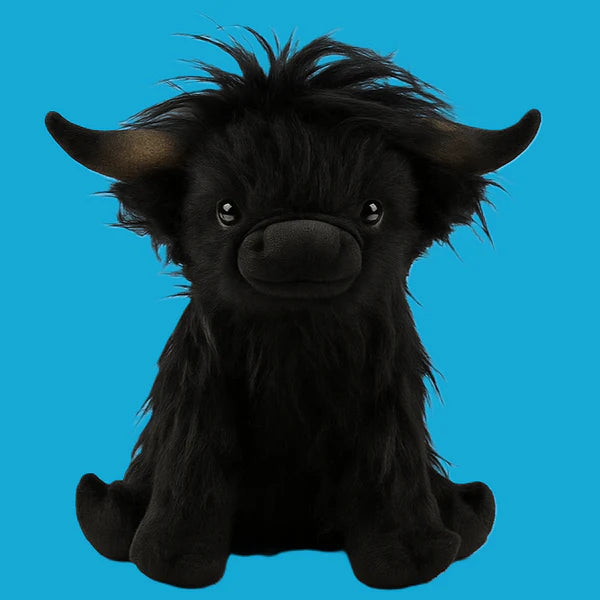 Cozy Highland Cow Plush - Soft Cuddly Stuffed Animal for Kids and Collectors