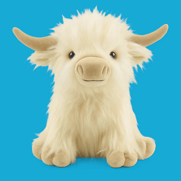 Cozy Highland Cow Plush - Soft Cuddly Stuffed Animal for Kids and Collectors