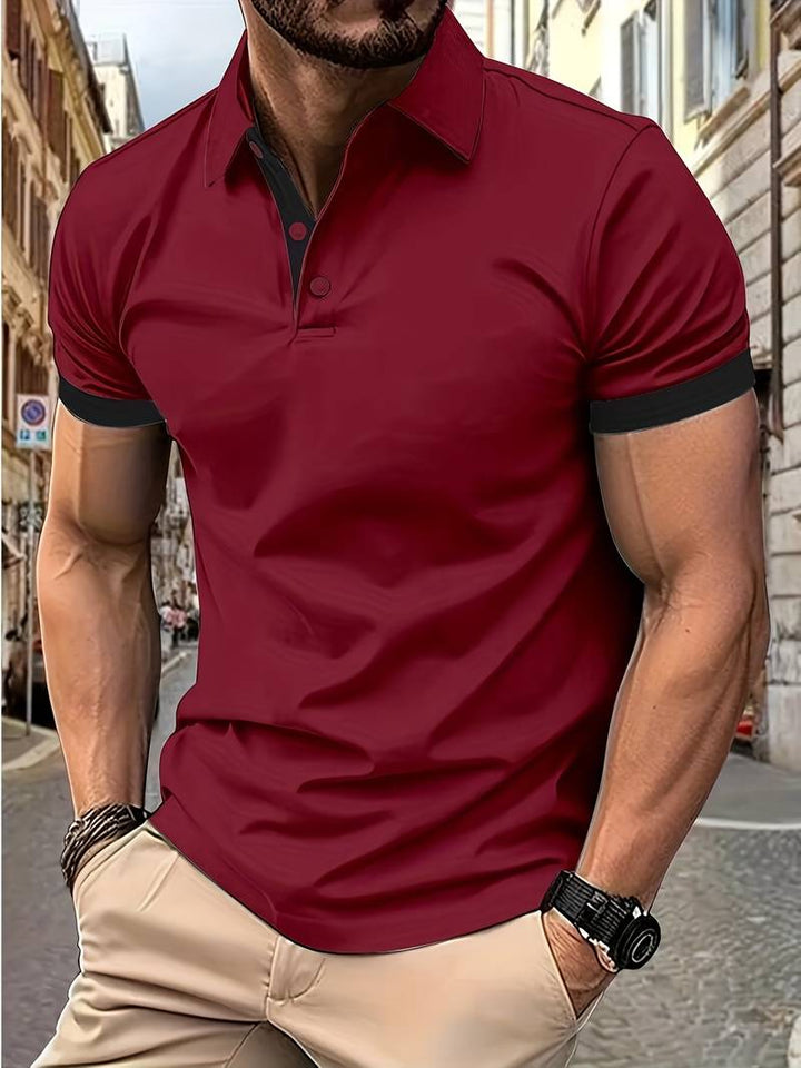 MADE GENTS | V-Neck Summer Polo | 50% Discount!