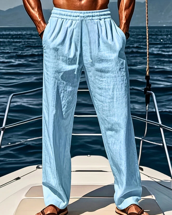 Monaco Elegant Linen Summer Trousers