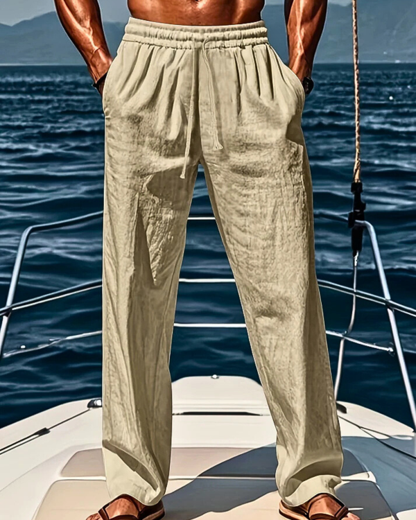Monaco Elegant Linen Summer Trousers