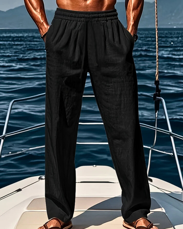 Monaco Elegant Linen Summer Trousers